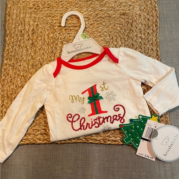 NWT long sleeve onesie “My 1st Christmas” - Picture 4 of 4